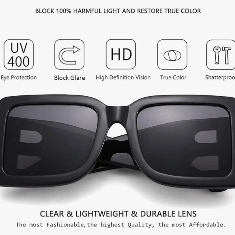 Trendy 2024 Oversized Square Sunglasses